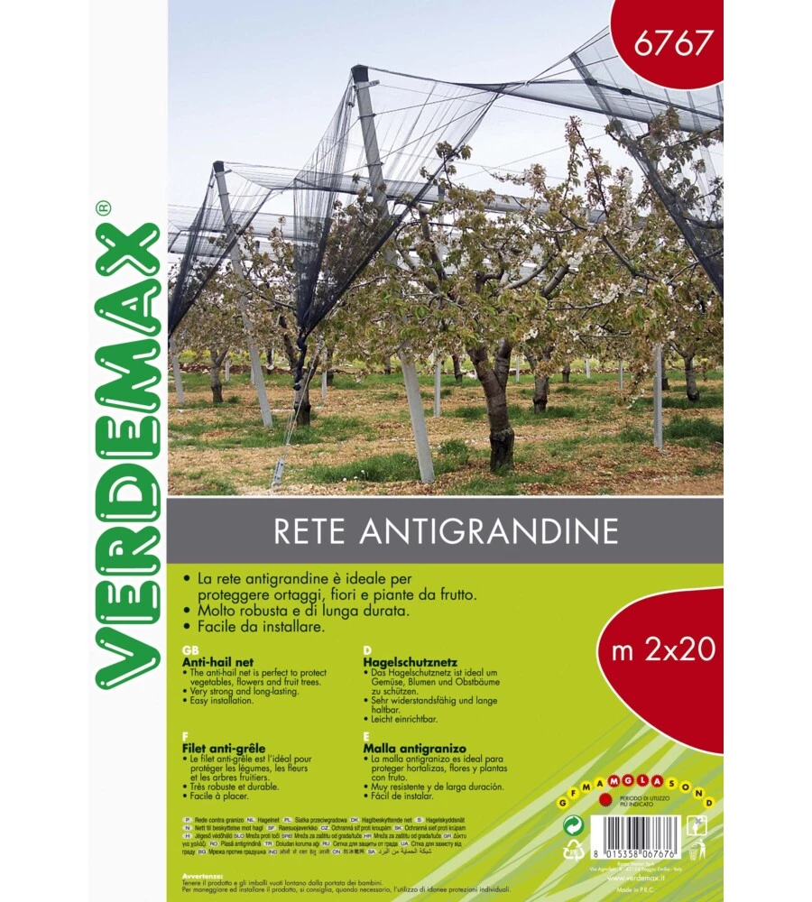 Rete antigrandine 2x20 metri